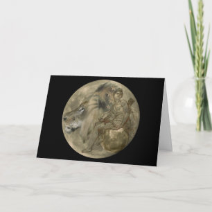 Carte de voeux de la lune du chasseur