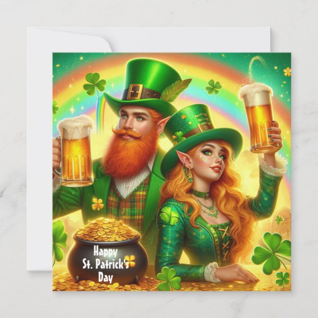 Carte de vœux de la Saint-Patrick (Devant)