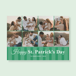 Carte de vœux de la Saint-Patrick avec photo de fa