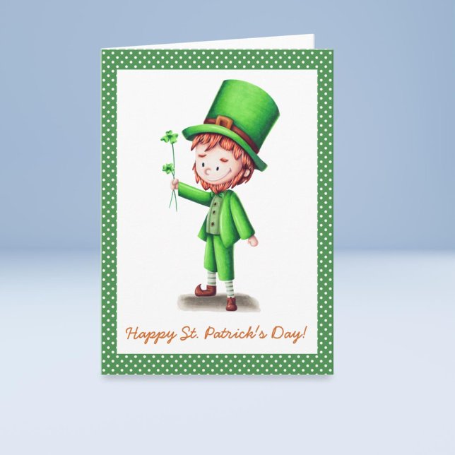 Carte de voeux de la Saint-Patrick de Leprechaun (Créateur téléchargé)