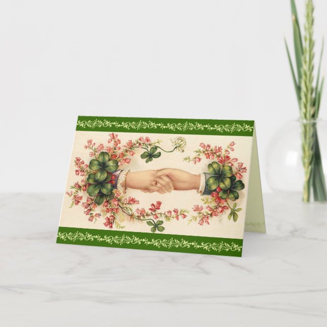 Carte de voeux de la Saint Patrick de Victoria (Devant)