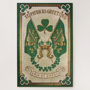 Carte de vœux de la Saint-Patrick Grand Puzzle