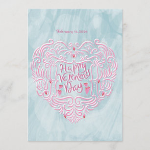 Carte de vœux de la Saint-Valentin