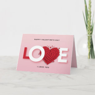 Carte de vœux de la Saint-Valentin – Cœurs d'amour