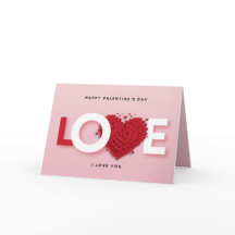 Carte de vœux de la Saint-Valentin – Cœurs d'amour