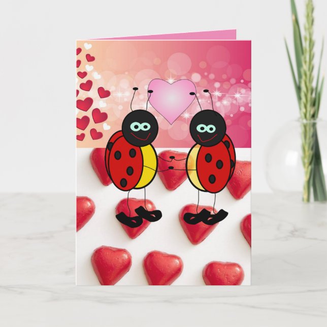 Carte de voeux de la Saint Valentin Ladybug (Devant)