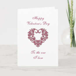 Carte de vœux de la Saint-Valentin Pailletée Flour
