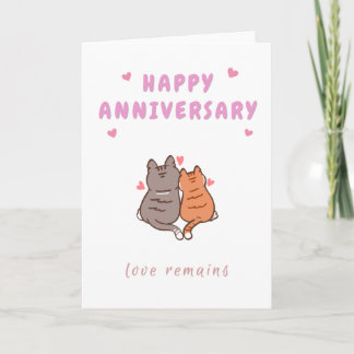 Carte de vœux de la Saint-Valentin pour chat