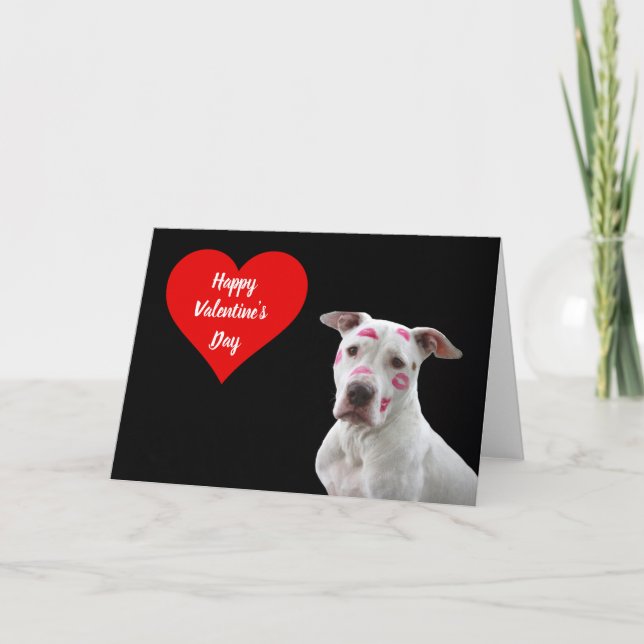 Carte de vœux de la Saint-Valentin pour chien joye (Devant)