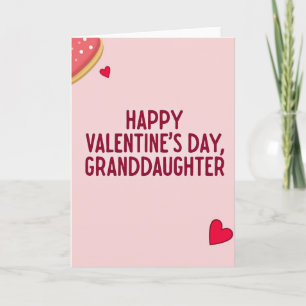 Carte de vœux de la Saint-Valentin pour petite-fil
