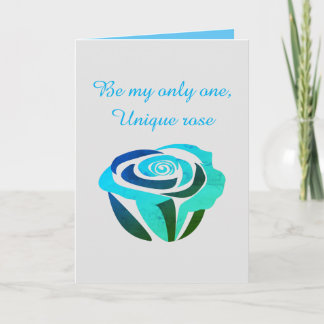 Carte de vœux de la Saint-Valentin rose céleste