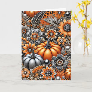 Carte de vœux de la saison effrayante d'Halloween