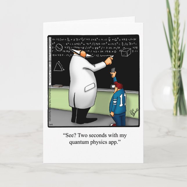 Carte de voeux de la semaine de chimie amusante (Devant)