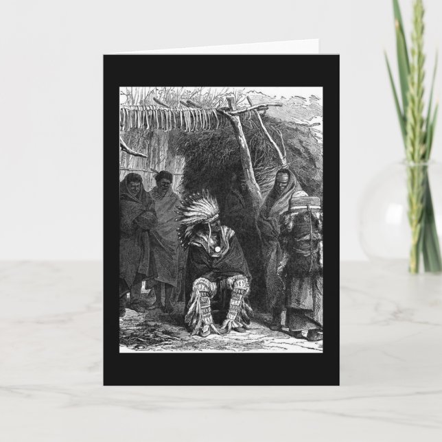 Carte de voeux de la tribu indienne (Devant)
