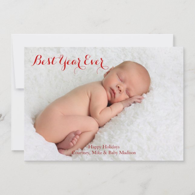 Carte de vœux de l'année exceptionnelle (Devant)