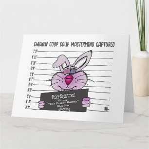 Carte de vœux de lapin de Pâques