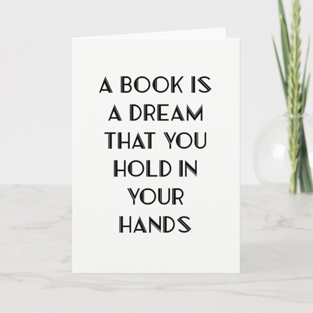 Carte de voeux de l'auteur du livre (Devant)