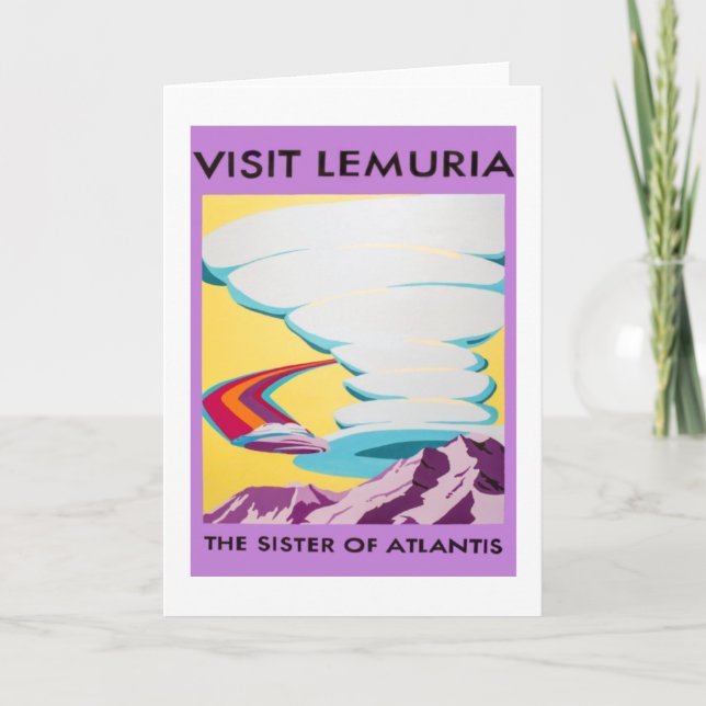 Carte de voeux de Lemuria de visite (Devant)