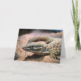 carte de voeux de lézard (message à l'intérieur)