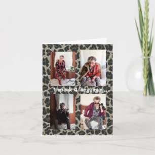 Carte de voeux de ma propre langue