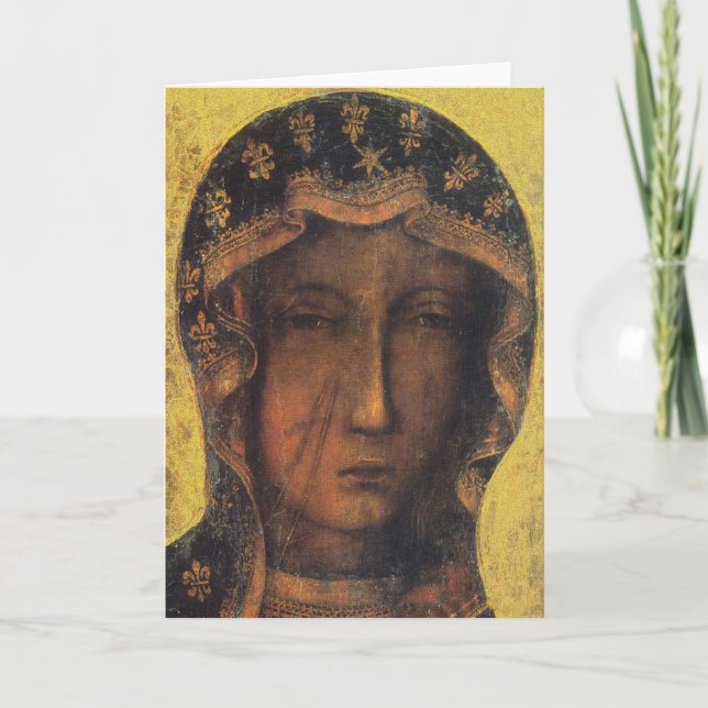 Carte de voeux de Madonna noire de Czestochowa (Devant)