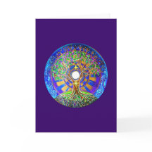 Carte de voeux de mandala de Pleine lune