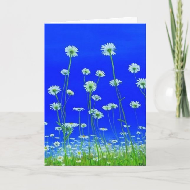 Carte de voeux de marguerites pour toute occasion (Devant)
