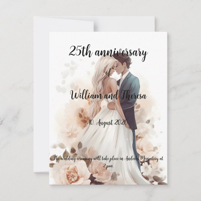 Carte de Vœux de Mariage (Devant)