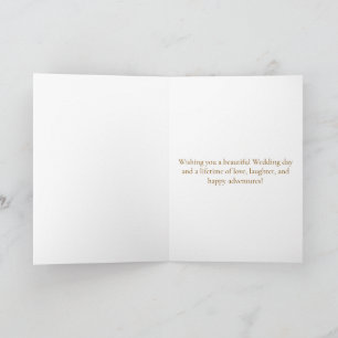 Carte de vœux de mariage de chien et de chat