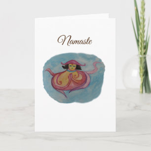 Carte de vœux de méditation de Miss Octopodia