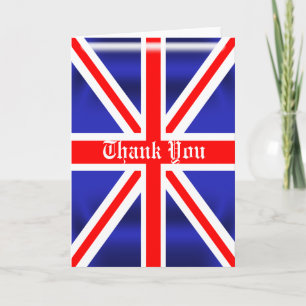 Carte de voeux de Merci d'Union Jack