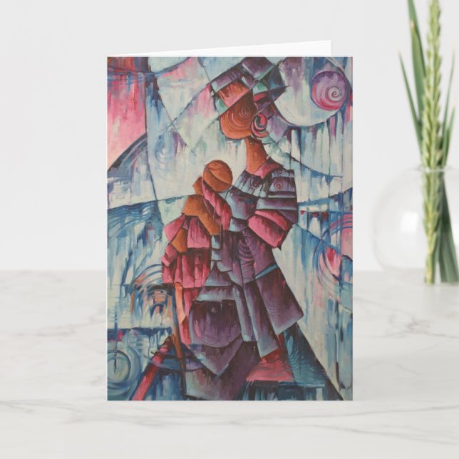 Carte de voeux de mère et d'enfant (Devant)