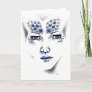 Carte de voeux de Mlle Universe Alien Madame Art
