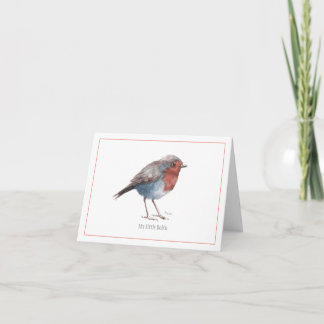 Carte de voeux de "mon petit Robin"