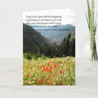 Carte de voeux de montagne