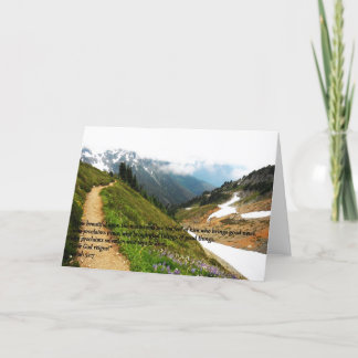 Carte de voeux de montagne