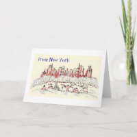 carte de vœux de New York