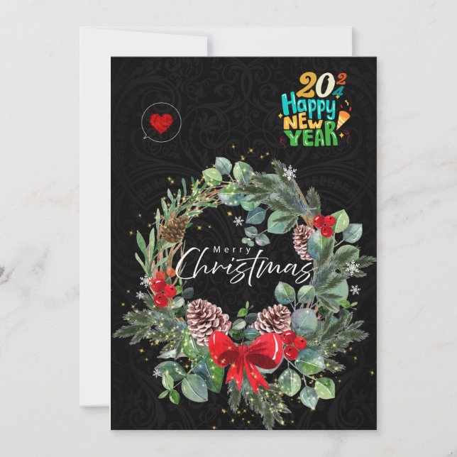 Carte de voeux de Noël (Devant)