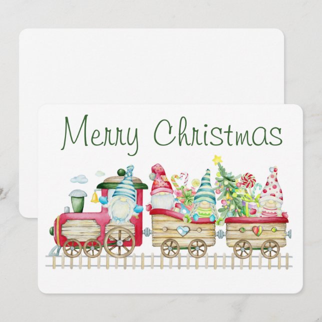 Carte de vœux de Noël (Devant / Derrière)