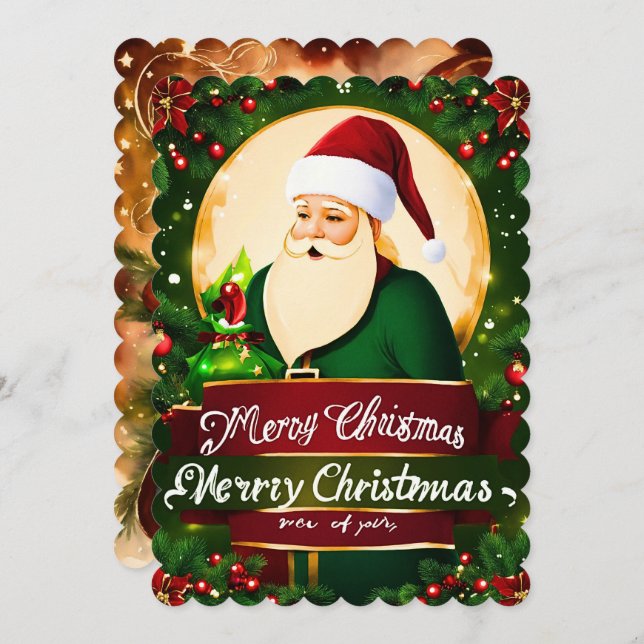 Carte de voeux de Noël (Devant / Derrière)