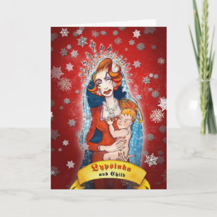 Carte de voeux de Noël #1 (salutation à l'intérieu