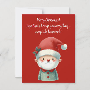 Carte de vœux de Noël amusante