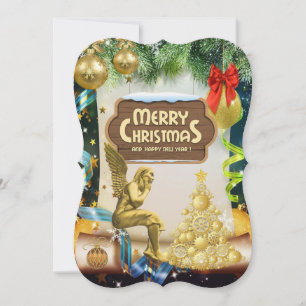 Carte de voeux de Noël, Ange de Noël