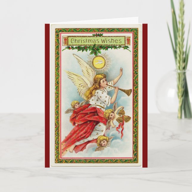 Carte de vœux de Noël Anges (Devant)