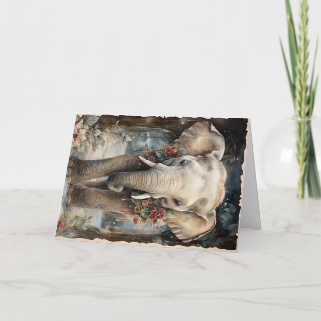 Carte de vœux de Noël Animaux mignons de la forêt (Devant)