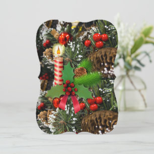Carte de voeux de Noël Appartement, Bougie
