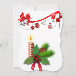 Carte de voeux de Noël Appartement, Bougie