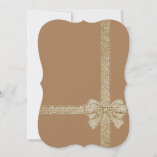 Carte de voeux de Noël Appartement, Bow Beige