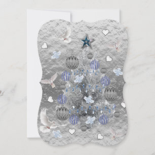 Carte de voeux de Noël Appartement, Doses Blanches