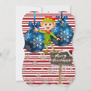 Carte de voeux de Noël Appartement, Elf